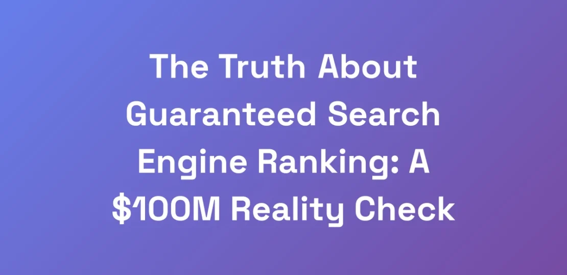 The-Truth-About-Guaranteed-Search-Engine-Ranking-